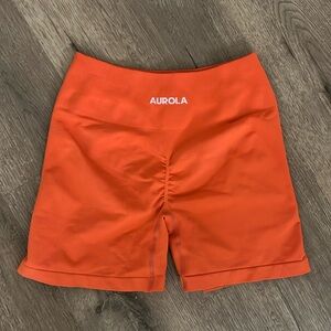Aurola Orange Spandex Shorts